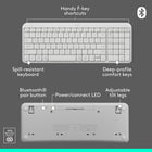 Logitech - Ensemble souris et clavier sans fil Bluetooth MK250 - Blanc-Compatible avec les ordinateurs portables MacBook Neo : connexion Bluetooth instantanée, compatibilité parfaite et couleurs assorties