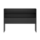 Nexera - Tête de lit de rangement double Hunter, Noir-Stockage efficace : intègre parfaitement praticité et design moderne