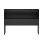Nexera - Tête de lit de rangement double Hunter, Noir-Stockage efficace : intègre parfaitement praticité et design moderne