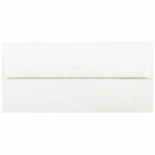 JAM Paper Enveloppes d'invitation doublées d'aluminium - Blanc avec feuille rouge - 3,8 x 8,1 po - paquet de 50-Taille : 3,875 x 8,125 pouces, Excellent moyen de rendre vos occasions encore plus spéciales