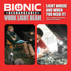 Bell + Howell - Lampe de travail bionique 360 Pro multidirectionnelle - 1000 lumens-Super lumineux : Construit avec de puissantes LED émettant un faisceau lumineux de 1000 lumens, le phare de travail portable Bionic LED est super lumineux, ce qui vous permet de voir plus et plus loin que la lumière portable ordinaire