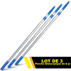 Gritt Commercial - Manche télescopique de 6 pi - Aluminium, ajustable - longueur de 3,5 à 6 pi - Lot de 3-Élimine souvent le besoin d’une échelle grâce à sa grande portée