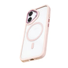 Evry - Coque Shyne compatible MagSafe pour iPhone 16 - Rose-Compatible avec la recharge sans fil et MagSafe