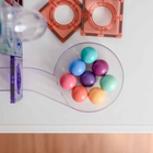Connetix - Pastel Pack Circuit Pour Balles, Contenant 106 Pièces-Recommandé et apprécié par les constructeurs de 3 à 100 ans