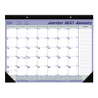 Blueline - 2027 Calendrier sous-main mensuel - 21 1/4 po x 16 po - bilingue-12 mois, de janvier à décembre