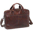 Mancini - Mallette Buffalo avec Double Compartiment pour Ordinateur Portable 15 -6 pouces - 16.75po x 5.75po x 11.75po - Brun-Équipé d’un organiseur zippé pratique