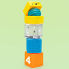 Sassy Baby - Blocs d'activités pour constructeurs occupés-2 blocs transparents s'entrechoquent
