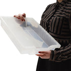 Gratnells - Plateau F1 peu profond, translucide, 12,3 po x 16,8 po x 3 po, bacs scolaires, industriels et utilitaires robustes, paquet de 8-Les plateaux de couleur translucides mesurent 12,3 » x 16,8 » x 3 »