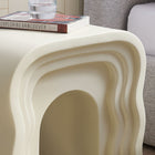 Modway - Jorin Gribouillis Table d’appoint - Ivoire-Tablette acrylique mobile