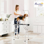 PawHut - Table de toilettage pliable pour petit chien 32 po, avec bras réglable - noir-Bras de toilettage à pince, réglable en hauteur de 20 à 60 cm (7,9 po - 23,6 po) au-dessus du plateau 