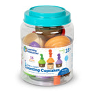 Learning Resources - Snap-n-Learn Compter les cupcakes-Couleurs, chiffres et comptage : ces cupcakes colorés en deux parties sont également livrés avec des bougies numérotées à insérer qui aident les enfants à compter de 1 à 5 et à apprendre les compétences de reconnaissance des couleurs et des nombres !