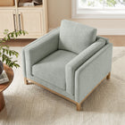 Modway - Roscoe Tissu Fauteuil - Brume-Bobine enchevuchée + Ressorts sinueux