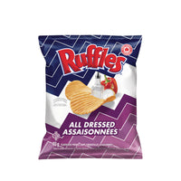 Ruffles - Croustilles assaisonnées - 40 g - paquet de 48-Assaisonnées