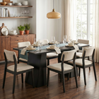 HOMCOM - bureau d’ordinateur industriel 63 po avec cadre trapézoïdal - grain de bois noir-Assemblage requis