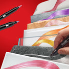 Sharpie - Marqueurs créatifs - Pointe Pinceau - métalliques - paquet de 10-Crée des traits remarquables sur le papier, le métal, le bois, la céramique, le verre, la roche, les toiles et plus encore