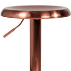 Flash Furniture – Tabouret de bar de style rétro, à hauteur réglable, de la série Madrid, fini or rose-Le siège s'ajuste du comptoir à la hauteur de la barre