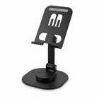 Baseline - Support pliable rotatif à 360 degrés pour téléphone et tablette - noir-La base rotative à 360 degrés permet de positionner facilement l’écran