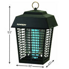 Flowtron - Lampe tue-insectes électron. 1 / 2 acre - noir-Une ampoule de 15 watts BF-35 de haute intensité