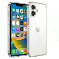 LBT - Iphone 16 Plus- Gel Grip Silicone Étui - Clear-Ultra mince et léger