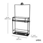 Umbra – Serviteur de douche Cubiko-Ce bac à douche est fabriqué avec une finition respectueuse de l'environnement