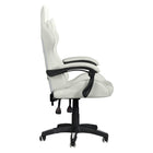 Chaise de jeu Ravagers de CorLiving - Blanc-Les roulettes à roulement doux et la base à 5 branches offrent une stabilité accrue et une plus grande liberté de mouvement