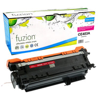 fuzion - HP CE403A (507A) Cartouche de toner compatible - Rendement standard - Magenta-Magenta