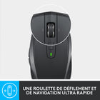 Logitech - MX Anywhere 2S souris sans fil édition Bluetooth - Graphite-Navigation plus facile et rapide: faites défiler de longs documents ou des pages Web plus rapidement et facilement, ou appuyez sur la roulette et passez en mode par paliers pour une navigation précise 