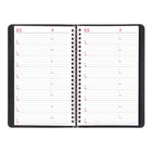 Brownline - 2025 Agenda hebdomadaire - 8 po x 5 po - Anglais - Noir-Calendriers de référence du mois passé, actuel et des deux suivants sur chaque page