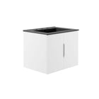 Modway - Vitality 24" Vanette de salle de bain - Blanc Noir-Vanité de salle de bain moderne