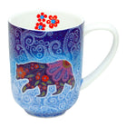 Oscardo - Tasse porcelaine « Ours Céleste » de Kim McDonough - 485 ml-Design d’art autochtone - Ours céleste par Kim McDonough, artiste mi’kmaq, œuvre des Premières Nations célébrant le patrimoine culturel et les traditions