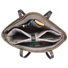 Seven Days - Sac Fourre-Tout Pour Ordinateur Portable Jusqu'à 17.3 po avec RFID - Olive-2 poignées véganes renforcées