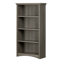 South Shore - Artwork - Étagère de rangement 4 tablettes - Érable cendré-Cette bibliothèque vous offre 2 tablettes ajustables et 2 fixes pour serrer vos livres et vos jeux. Chacune peut supporter un poids de 25 livres.