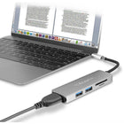 Aluratek - Hub multimédia USB Type-C et lecteur de carte avec HDMI-Affichage d'écran étendu