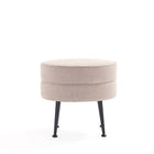 Manhattan Comfort - Bailey pouf moderne du milieu du siècle 18,11" - bleu, gris, avoine, vert sauge avec pieds noirs - lot de 4-18,11 po L x 23 po l x 17,32 po H
