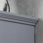 HOMCOM - Armoire murale de salle de bain avec étagère réglable et 2 portes pour couloir, salon - gris-Étagère réglable dans l’armoire pour des objets de différentes tailles