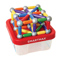 SmartMax - Build XXL, ensemble de 70 pièces -Construisez des structures originales et colorées à l'aide de l'une des deux grilles présentées sur la boîte.