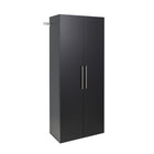 Prepac - Grosse armoire accrochable HangUps de 30 po - noir-Poignées au fini nickel satiné