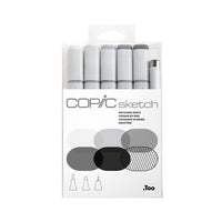 Copic - Sketch Multiliner marqueurs d'encre à double pointe - gris esquisse - lot de 5-cohérence et qualité des couleurs