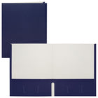 Staples - Portefeuille à 2 poches - Lot de 25 - Bleu marine-Pas de fixation