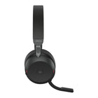 Jabra - Evolve2 75-USB-A MS Casque stéréo-Matériaux utilisés : Coussin en similicuir double mousse, Bandeau en mousse ultra douce recouvert de similicuir de couleur assortie, Bras coulissant en métal
