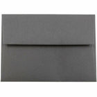 JAM Paper - Ensemble de papeterie 25 cartes blanches et 25 enveloppes A7 - Gris foncé - lot de 25-Taille : A7 (5,25 x 7,25 pouces)
