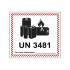 SPC - Étiquette imprimée de manipulation de batterie au lithium - 4,5" x 5" - Paquet de 500-Conformité UN et IATA pour les petits colis qui nécessitent des avertissements de batterie au lithium