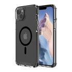 AXS - PROShield Plus etui transparent compatible avec MagSafe teste contre les chutes pour Apple iPhone 14, Noir-Coins renforces subtils absorbant les chocs