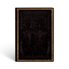 Paperblanks - Collection Reliure à l'Ancienne Carnet Flexi à Courverture Souple Midi Ligné - Noir Marocain-176 pages, 21 lignes par page