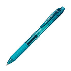 Pentel - EnerGel-X Rétractable Stylo à Encre Gel - (0,5mm) Pointe Aiguille - Encre Turquoise-L’encre EnerGel permet une écriture plus douce que la compétition* (*Testée en interne d’être plus fluide que le principal concurrent sur papier standard).