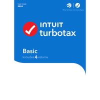 Intuit - TurboImpôt De base 2024 - 4 déclarations - Anglais - Windows [Téléchargement]-Conçu pour des déclarations de revenus simples et directes