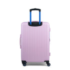 Reebok - Valise à roulettes pivotantes à coque rigide 26 po Hoop - Rose-Doublure signature à l’intérieur avec panneau de séparation, poches pratiques et sangles de maintien pour garder le contenu organisé et en place