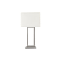 Monarch Specialties - Luminaire - 28 po H Lampe De Table - Port Usb Inclus - Métal Nickelé - Abat-Jour Ivoire / Crème - Moderne-Illuminez votre intérieur avec cette lampe de table tendance de 28 pouces, conçue en métal nickelé élégant et avec un abat-jour en tissu ivoire, parfaite pour le salon, la chambre à coucher ou le bureau