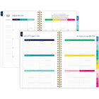 AT-A-GLANCE - Agenda scolaire hebdomadaire/mensuel bande joyeuse Emily Ley Simplified 2025-2026 - 8 1/2 po H x 5 3/8 po l - multicoloure - bilingue-Les pages spéciales incluent «Le processus de simplification », « Comment utiliser l'agenda », « La simplicité ChallEnglish » et la « Bucket list »