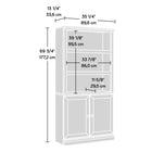 Sauder - Bibliothèque à 5 étagères - Chêne laurier-Instructions claires: Avec des instructions illustrées et des pièces étiquetées, l'assemblage est rapide et facile